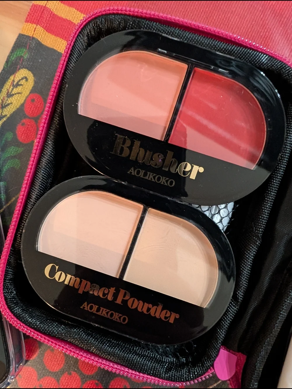 Dual Blush Palette - Pink & Red